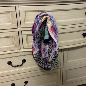 •multi colored infinity scarf/wrap•